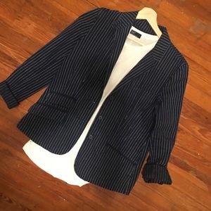Ralph Lauren Pinstripe Denim Blazer